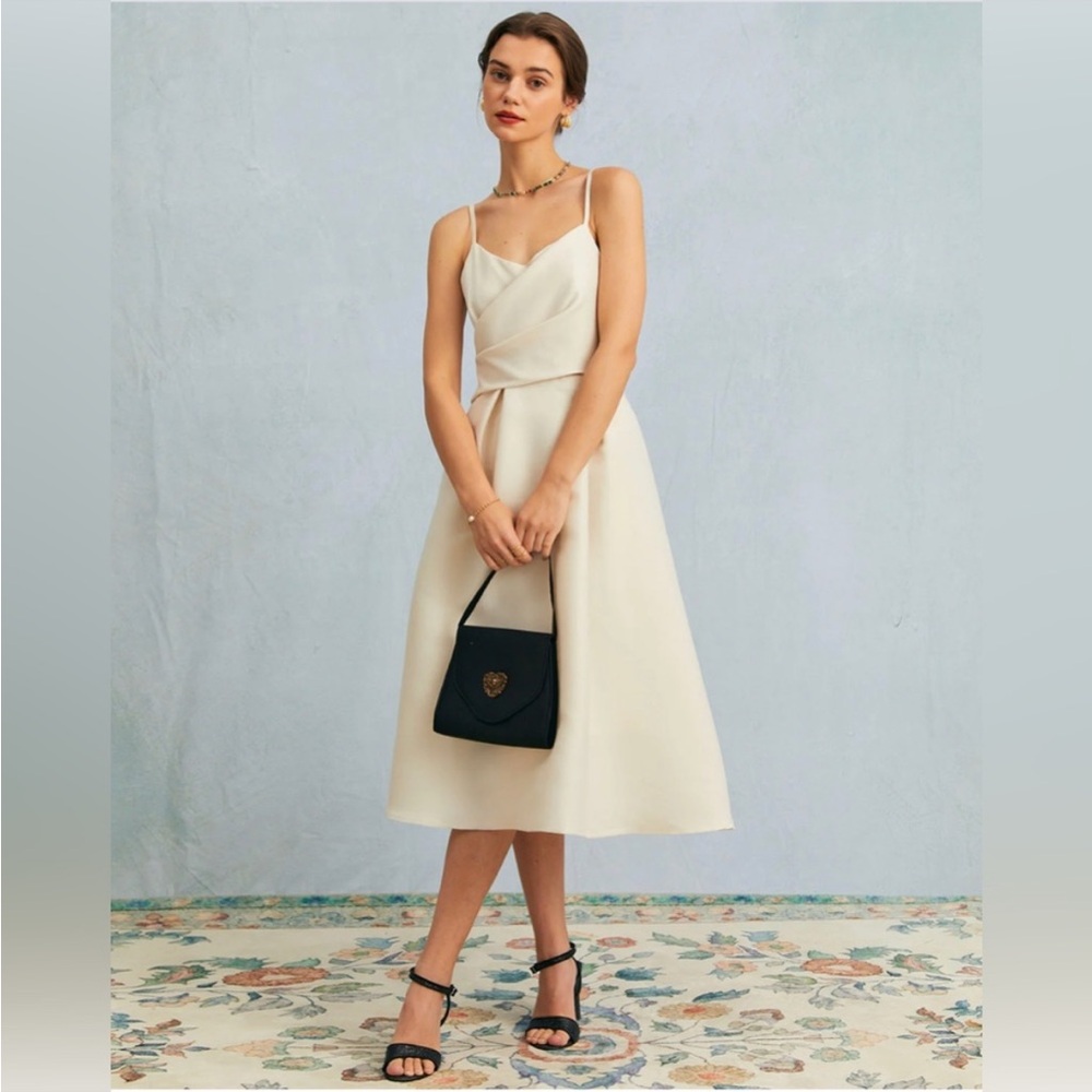 RIHOAS Cream Mini Dress